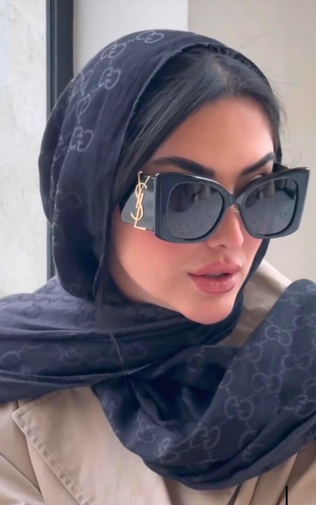 winter YSL silver and black